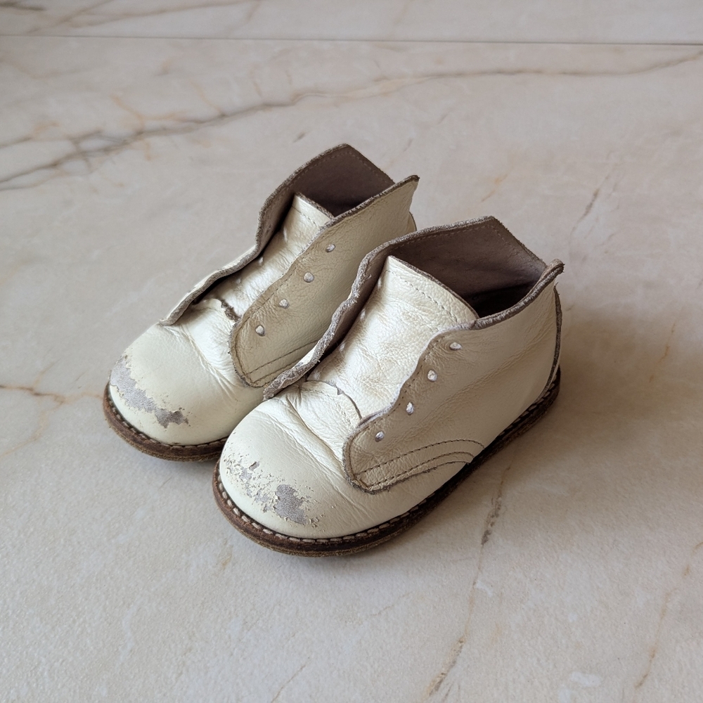 Zimmerman | Kids Cream‎ Leather Ankle Shoes